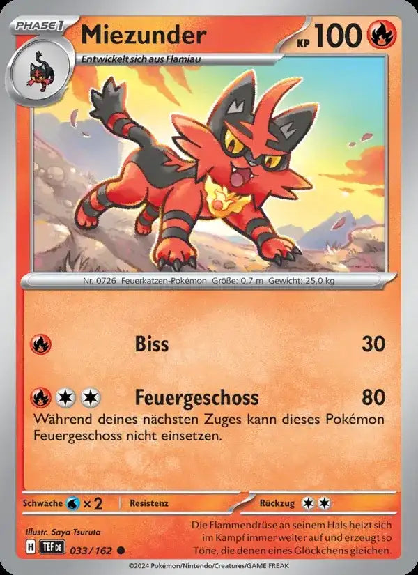 Miezunder 033/162 – Pokémon Gewalten der Zeit Karte