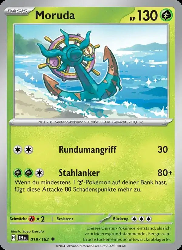 Moruda 019/162 – Pokémon Gewalten der Zeit Karte