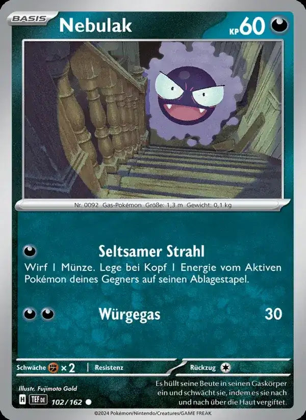 Nebulak 102/162 – Pokémon Gewalten der Zeit Karte