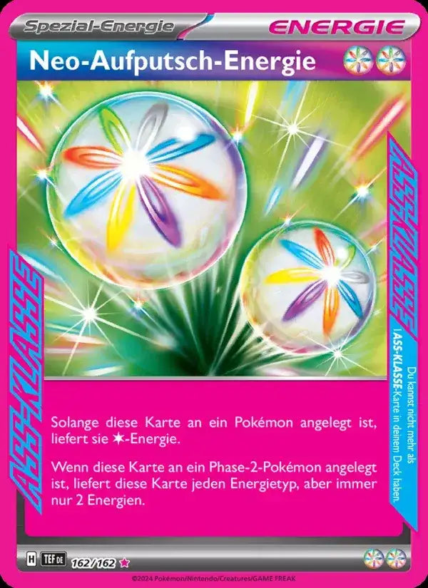 Neo aufputsch energie 162/162 – Pokémon Gewalten der Zeit Karte