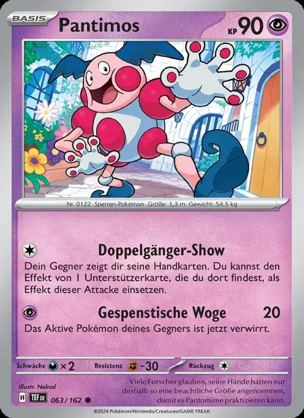 Pantimos 063/162 – Pokémon Gewalten der Zeit Karte