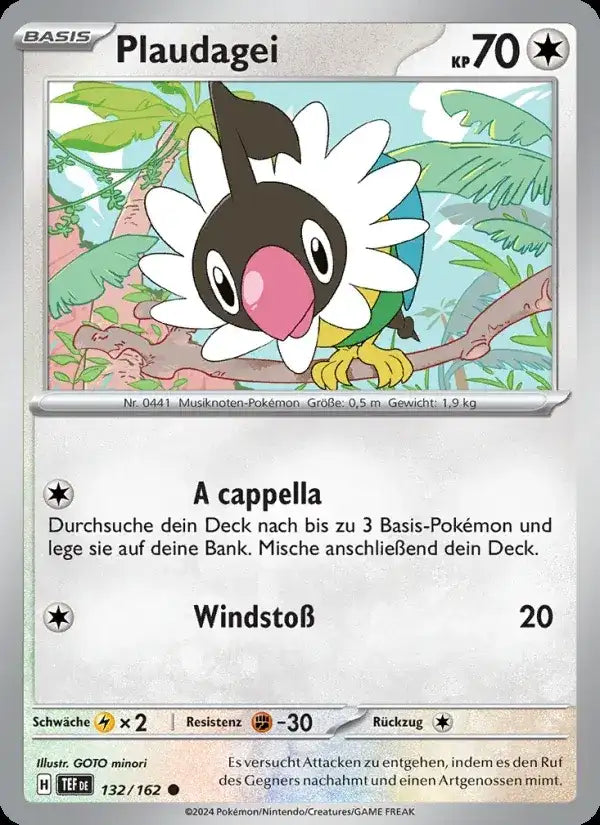 Plaudagei 132/162 – Pokémon Gewalten der Zeit Karte