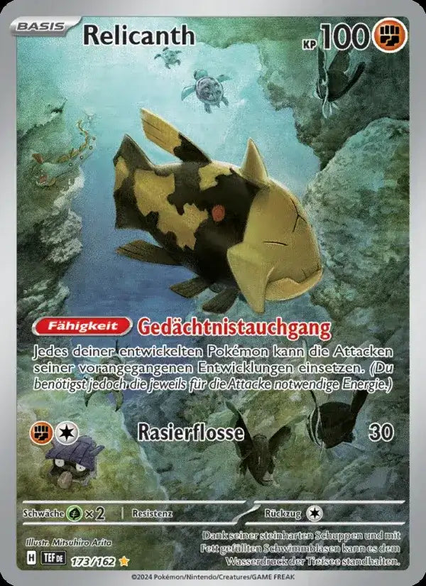 Relicanth 173/162 – Pokémon Gewalten der Zeit Karte