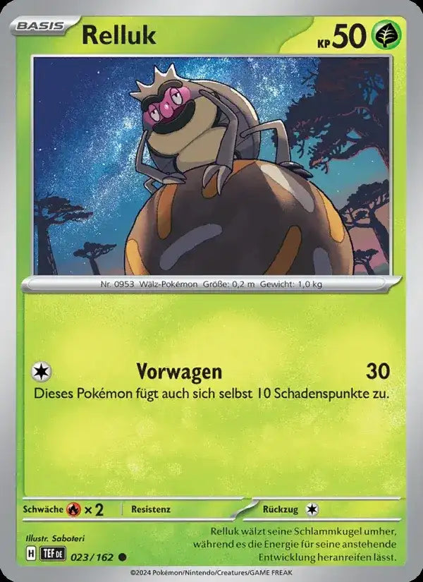 Relluk 023/162 – Pokémon Gewalten der Zeit Karte