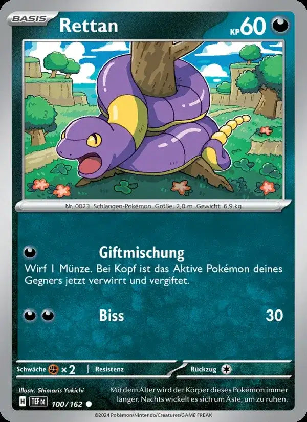 Rettan 100/162 – Pokémon Gewalten der Zeit Karte