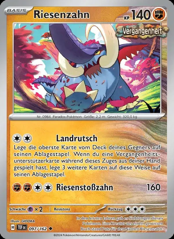Riesenzahn 097/162 – Pokémon Gewalten der Zeit Karte