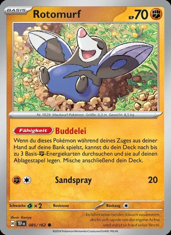 Rotomurf 085/162 – Pokémon Gewalten der Zeit Karte