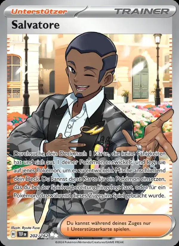 Salvatore 202/162 – Pokémon Gewalten der Zeit Karte