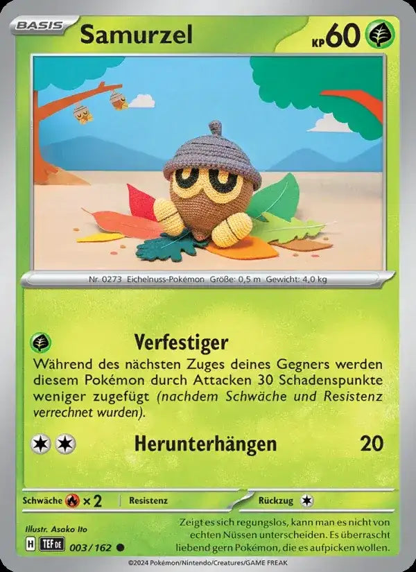 Samurzel 003/162 – Pokémon Gewalten der Zeit Karte