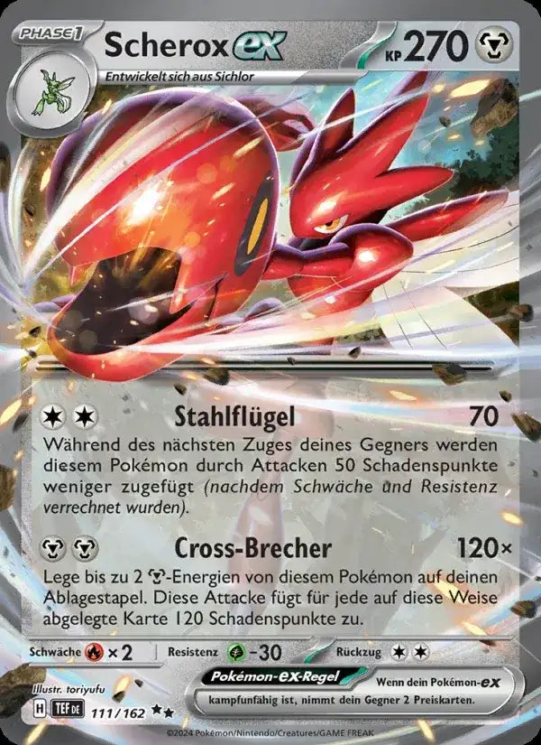 Scherox ex 111/162 – Pokémon Gewalten der Zeit Karte