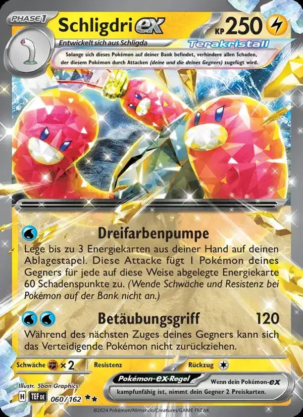Schligdri ex 060/162 – Pokémon Gewalten der Zeit Karte