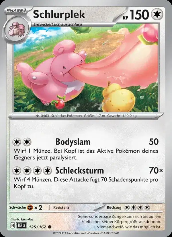Schlurplek 125/162 – Pokémon Gewalten der Zeit Karte