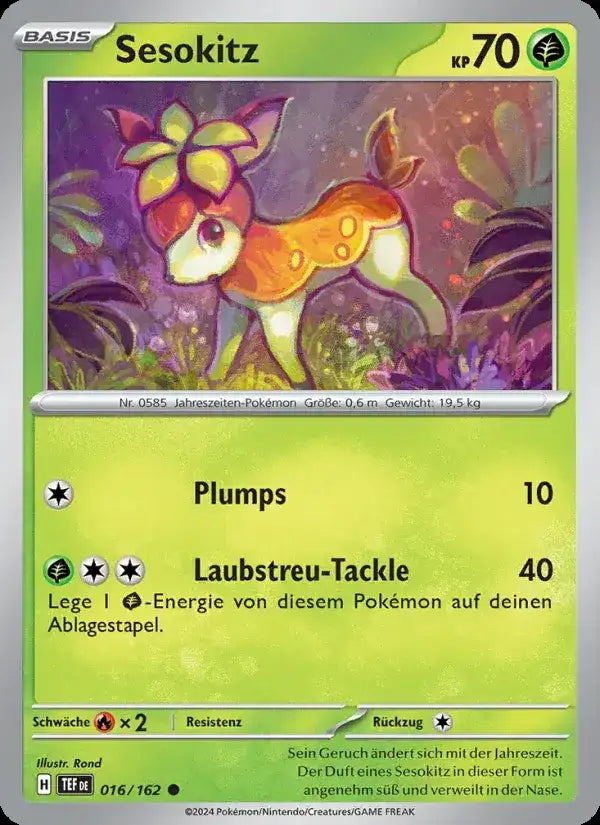 Sesokitz 016/162 – Pokémon Gewalten der Zeit Karte
