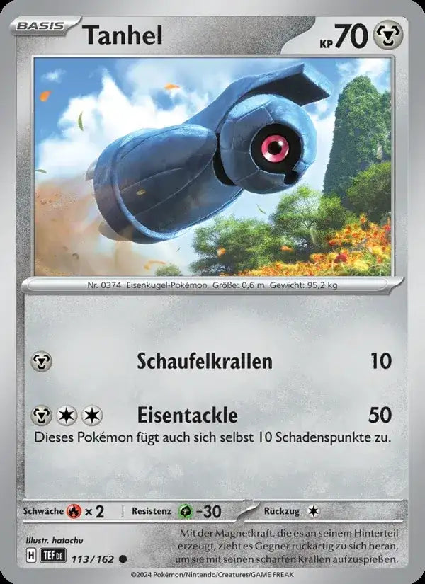 Tanhel 113/162 – Pokémon Gewalten der Zeit Karte