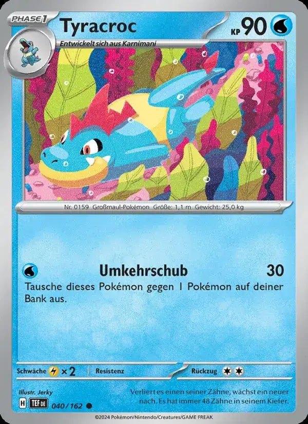 Tyracroc 040/162 – Pokémon Gewalten der Zeit Karte