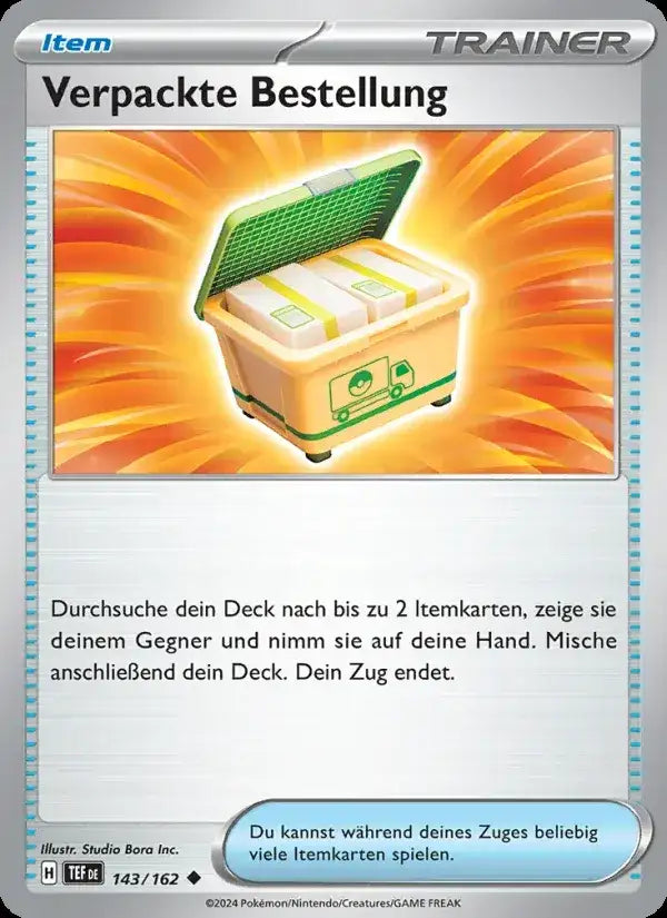 Verpackte bestellung 143/162 – Pokémon Gewalten der Zeit Karte