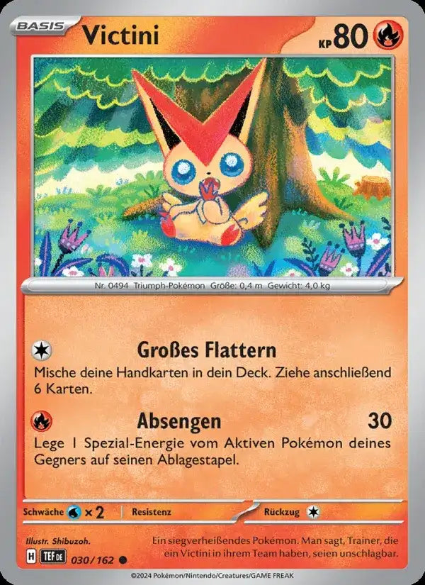 Victini 030/162 – Pokémon Gewalten der Zeit Karte