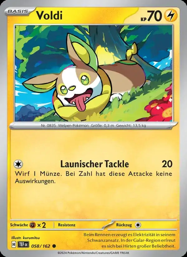 Voldi 058/162 – Pokémon Gewalten der Zeit Karte