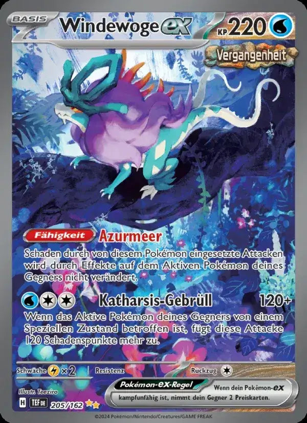 Windewoge ex 205/162 – Pokémon Gewalten der Zeit Karte
