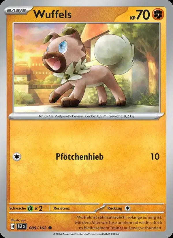 Wuffels 089/162 – Pokémon Gewalten der Zeit Karte