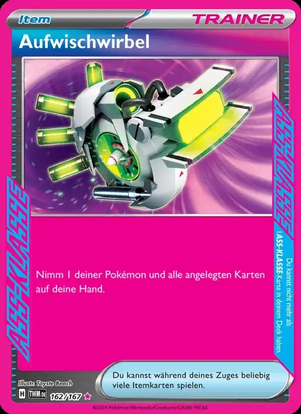 Aufwischwirbel 162/167 – Pokémon Maskerade im Zwielicht Karte
