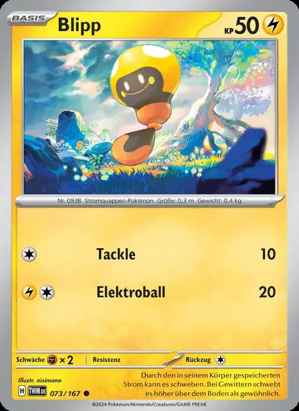 Blipp 073/167 – Pokémon Maskerade im Zwielicht Karte
