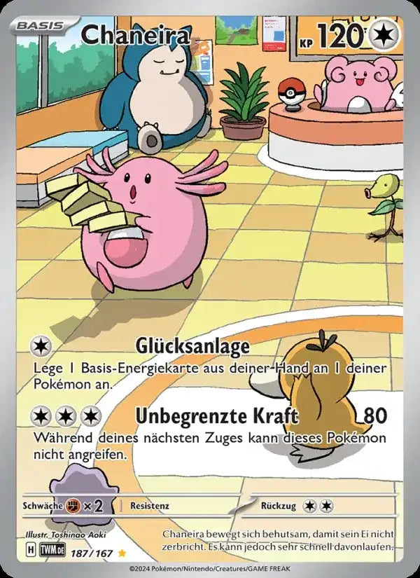 Chaneira 187/167 – Pokémon Maskerade im Zwielicht Karte