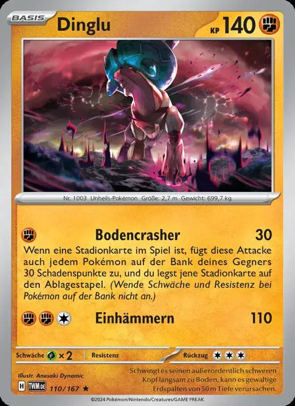 Dinglu 110/167 – Pokémon Maskerade im Zwielicht Karte