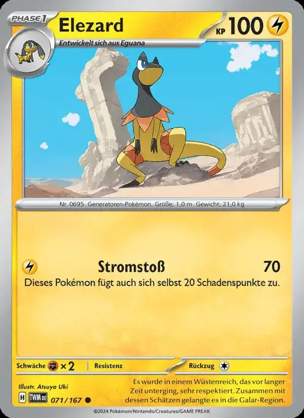 Elezard 071/167 – Pokémon Maskerade im Zwielicht Karte