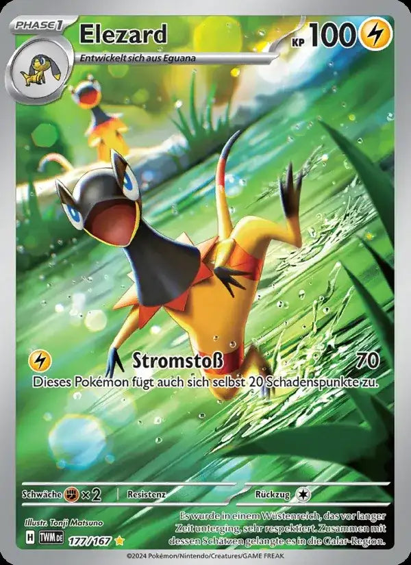 Elezard 177/167 – Pokémon Maskerade im Zwielicht Karte