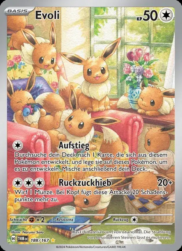 Evoli 188/167 – Pokémon Maskerade im Zwielicht Karte