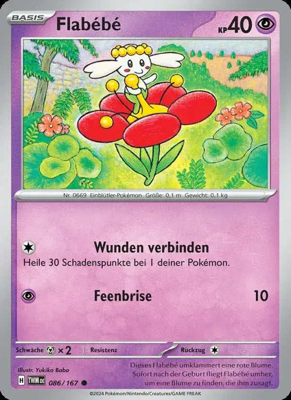 Flabebe 086/167 – Pokémon Maskerade im Zwielicht Karte