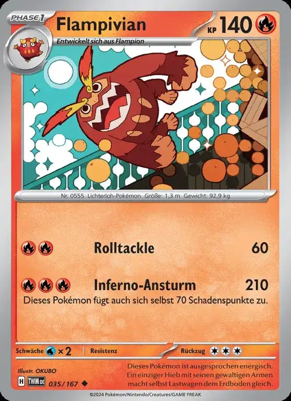 Flampivian 035/167 – Pokémon Maskerade im Zwielicht Karte