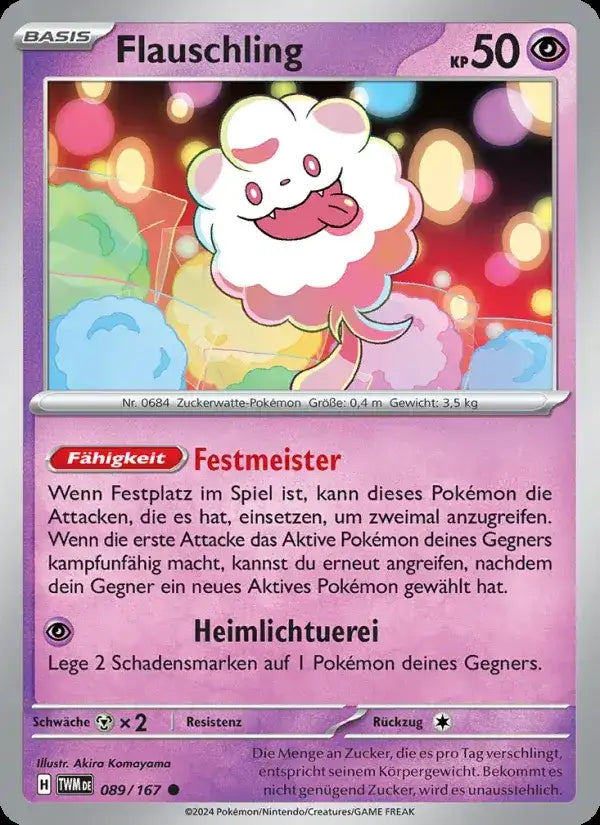 Flauschling 089/167 – Pokémon Maskerade im Zwielicht Karte