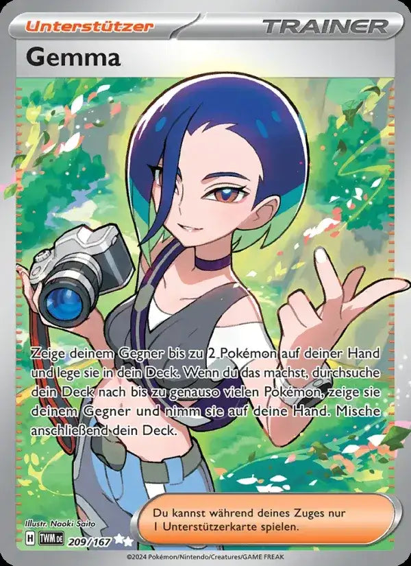 Gemma 209/167 – Pokémon Maskerade im Zwielicht Karte
