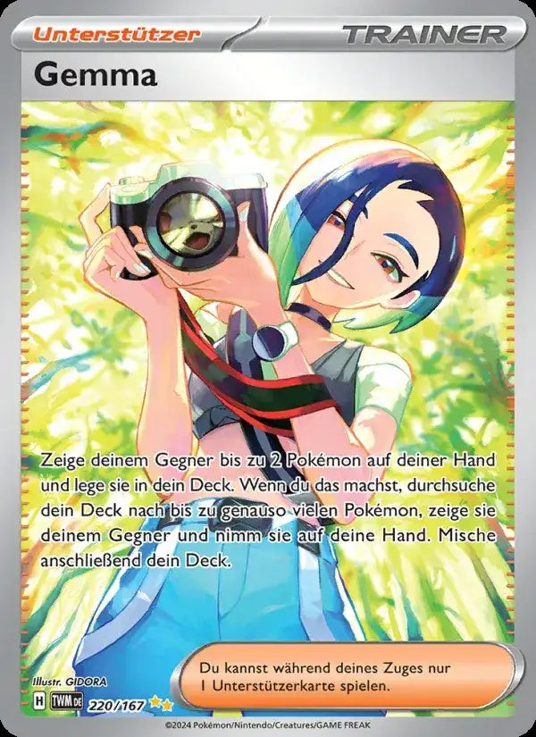 Gemma 220/167 – Pokémon Maskerade im Zwielicht Karte