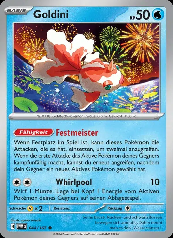 Goldini 044/167 – Pokémon Maskerade im Zwielicht Karte