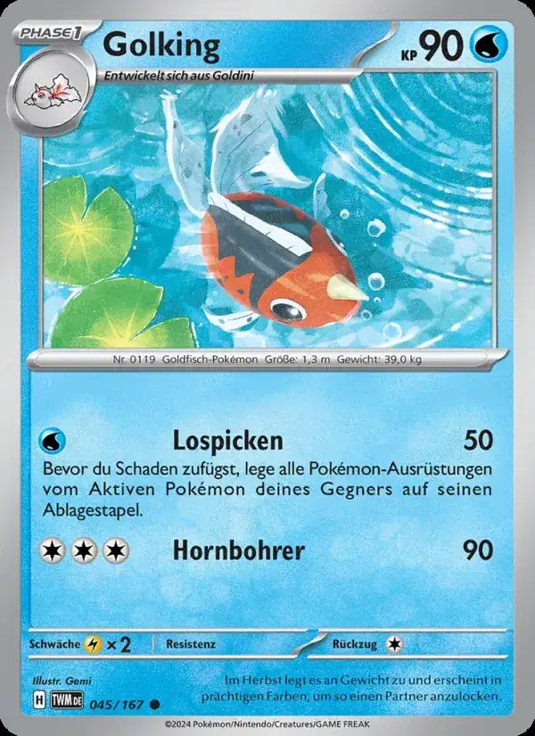 Golking 045/167 – Pokémon Maskerade im Zwielicht Karte