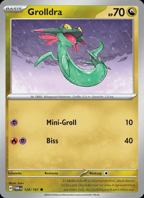Grolldra 128/167 – Pokémon Maskerade im Zwielicht Karte
