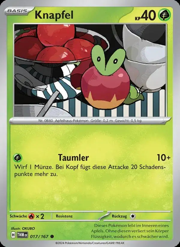 Knapfel 017/167 – Pokémon Maskerade im Zwielicht Karte