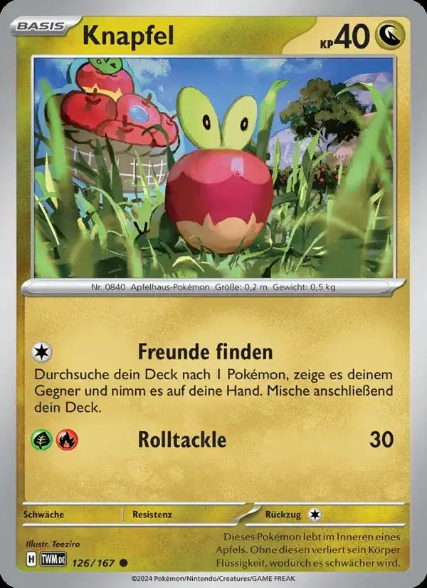 Knapfel 126/167 – Pokémon Maskerade im Zwielicht Karte