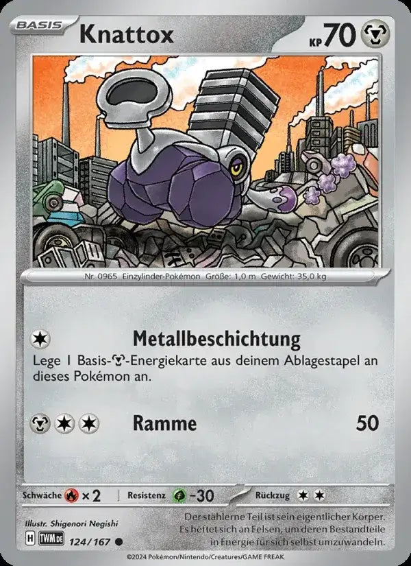 Knattox 124/167 – Pokémon Maskerade im Zwielicht Karte