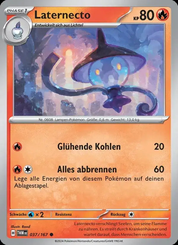 Laternecto 037/167 – Pokémon Maskerade im Zwielicht Karte
