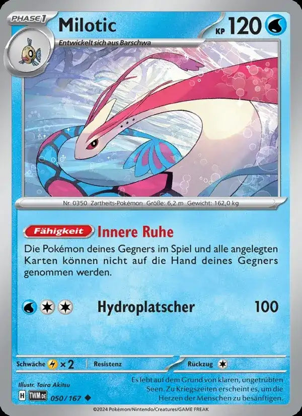Milotic 050/167 – Pokémon Maskerade im Zwielicht Karte