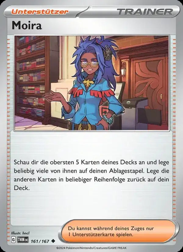Moira 161/167 – Pokémon Maskerade im Zwielicht Karte