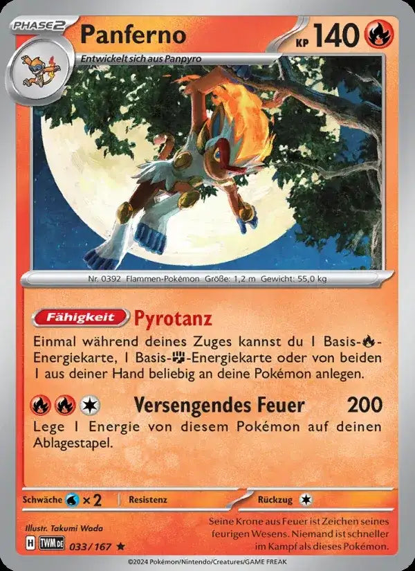 Panferno 033/167 – Pokémon Maskerade im Zwielicht Karte