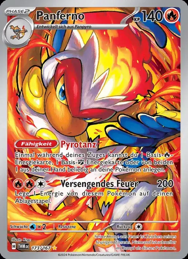 Panferno 173/167 – Pokémon Maskerade im Zwielicht Karte