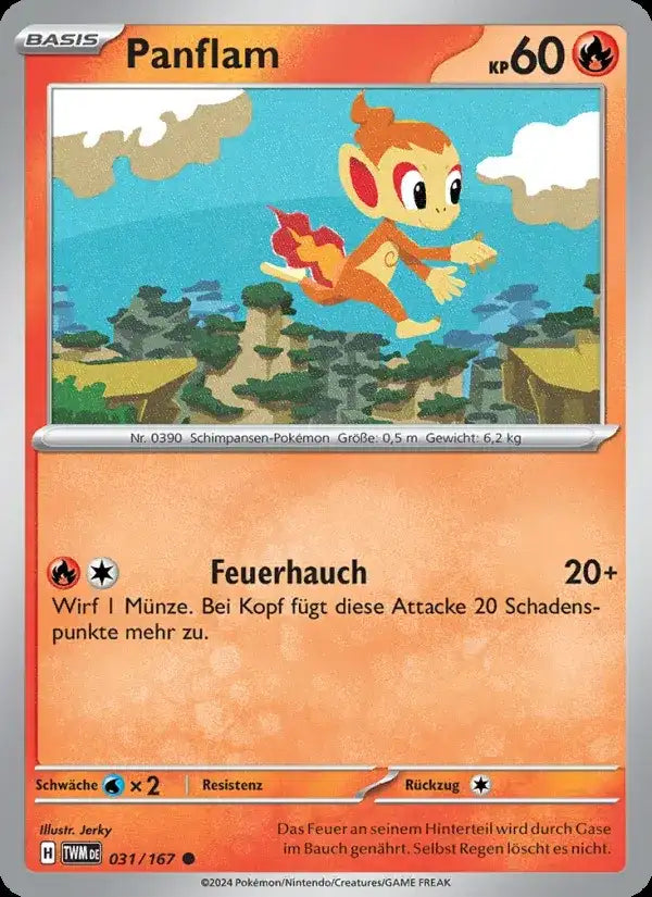 Panflam 031/167 – Pokémon Maskerade im Zwielicht Karte