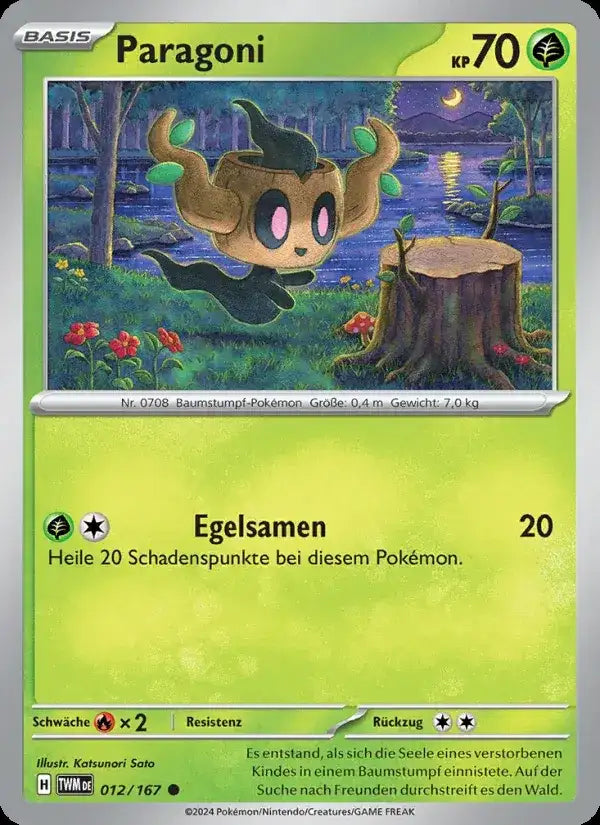 Paragoni 012/167 – Pokémon Maskerade im Zwielicht Karte