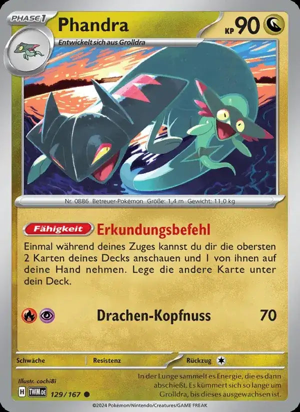 Phandra 129/167 – Pokémon Maskerade im Zwielicht Karte